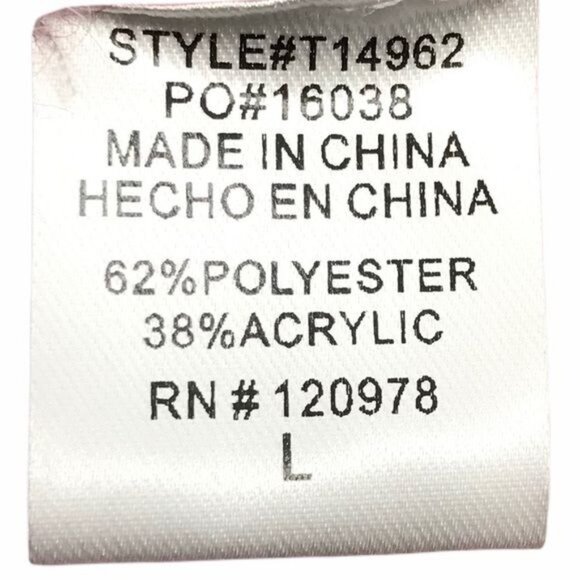 NEW ENTRO Ombre Turtleneck Sweater Sunset Stripe Drop Shoulders Pink Women's L - Picture 9 of 10